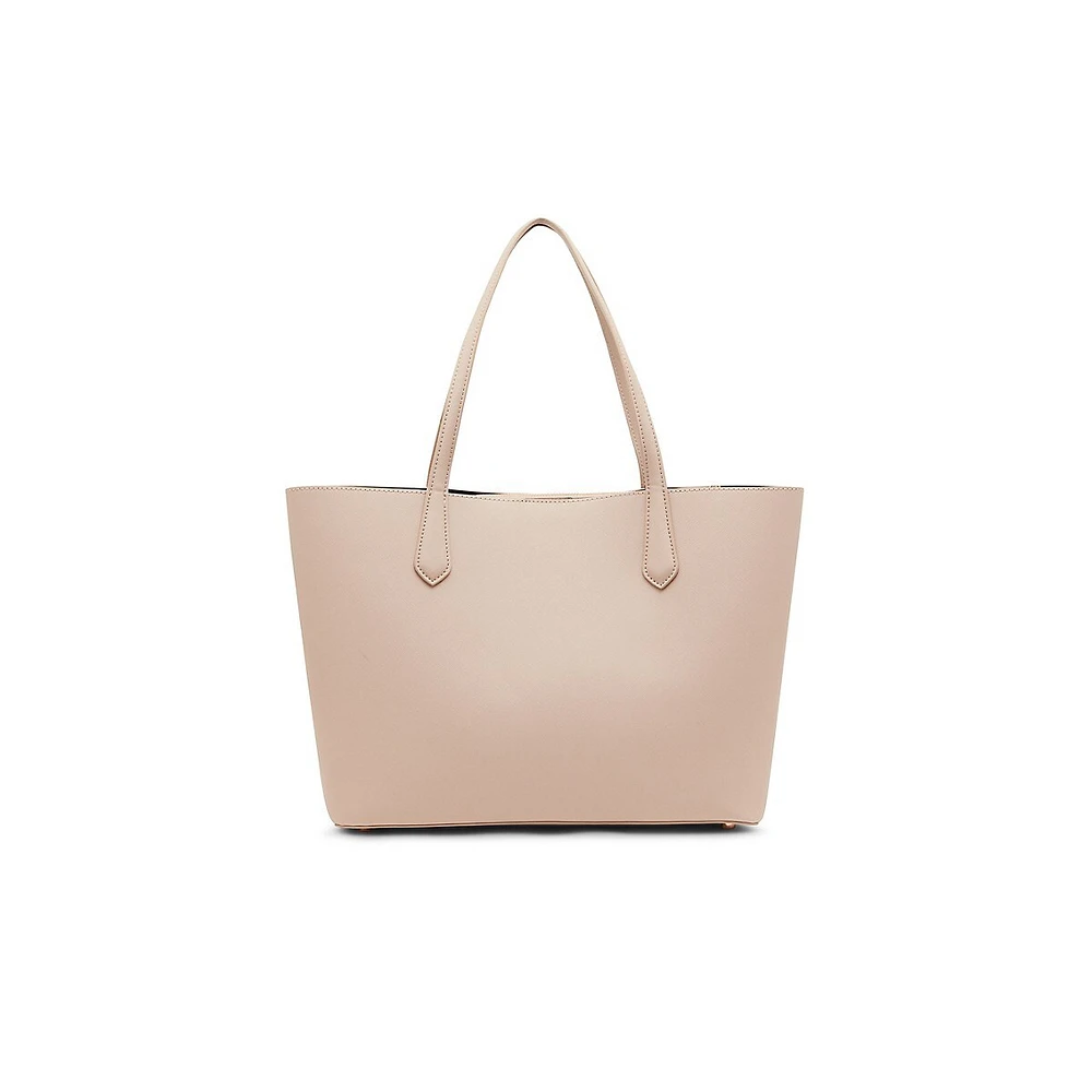 Double-Compartment Tote With Pouch