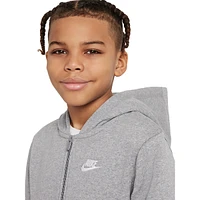 Boy's Sportswear Club Front-Zip Hoodie