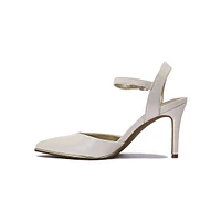 Dabia Point-Toe Ankle-Strap Pumps