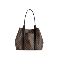 Kyndall Lattice Logo-Print Trap Tote With Pouch