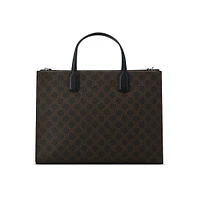 Sariah Lattice Logo-Print Laptop Tote