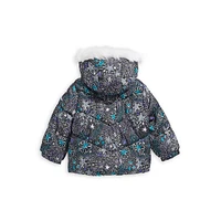 Little Girl's Long-Sleeve Printed Jacket