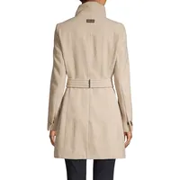 Wool Fencing Belted Coat