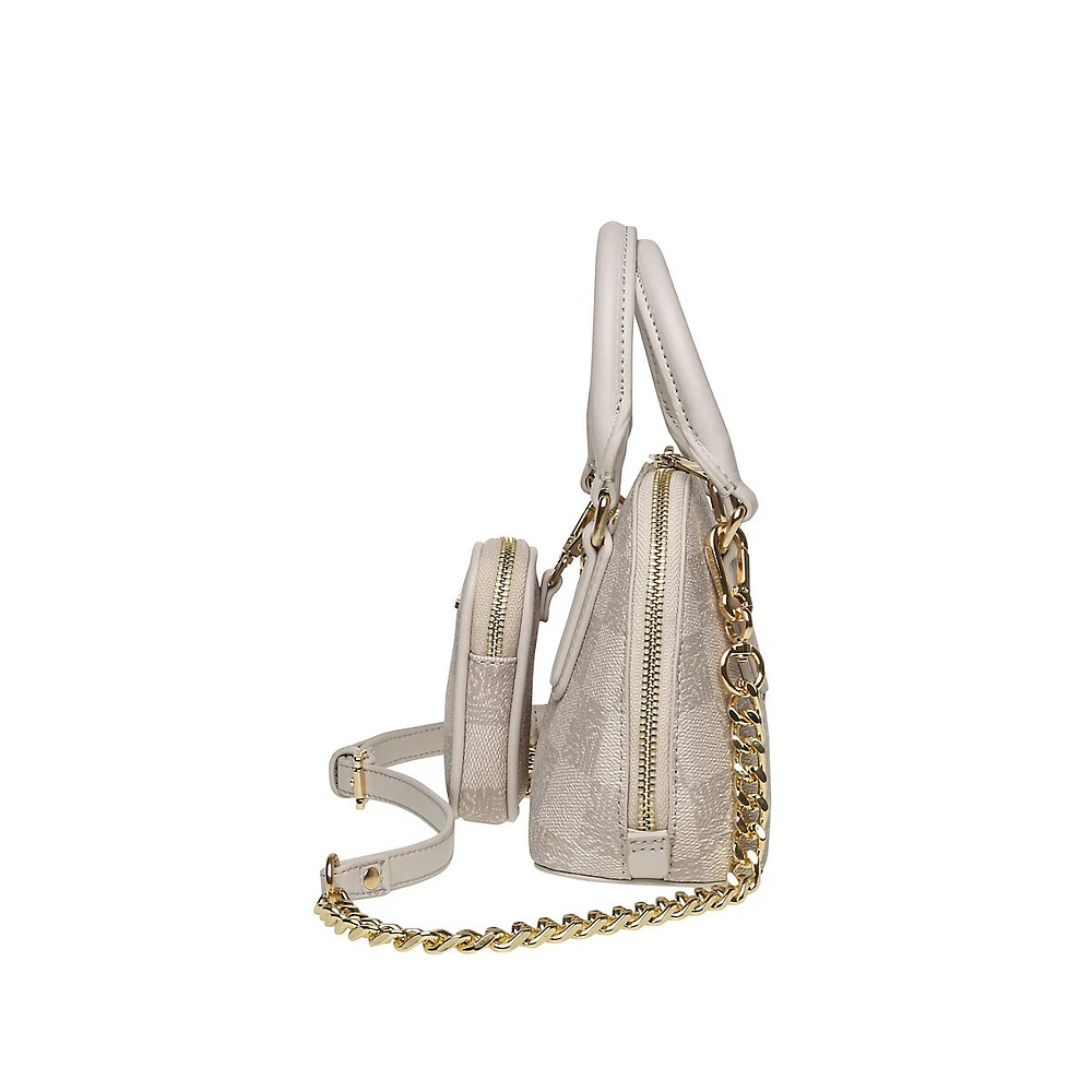 Bbobbi Logo-Check Shoulder Bag