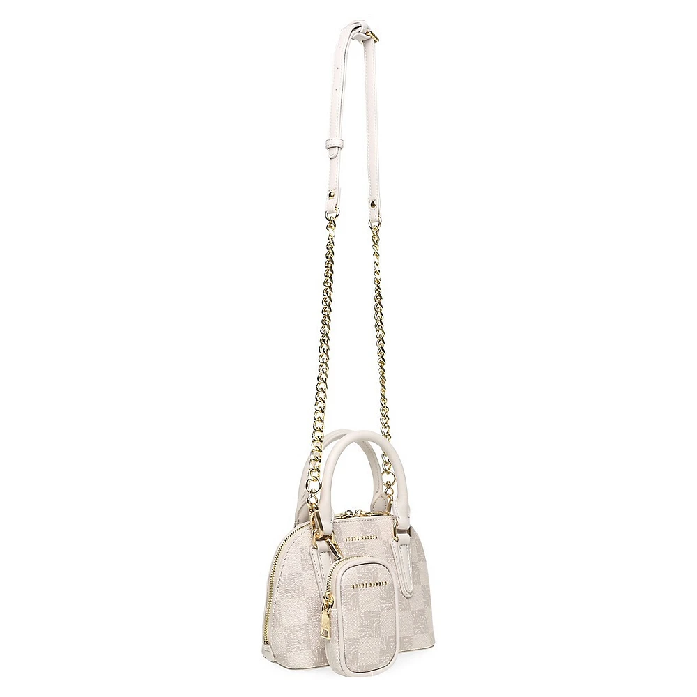 Bbobbi Logo-Check Shoulder Bag