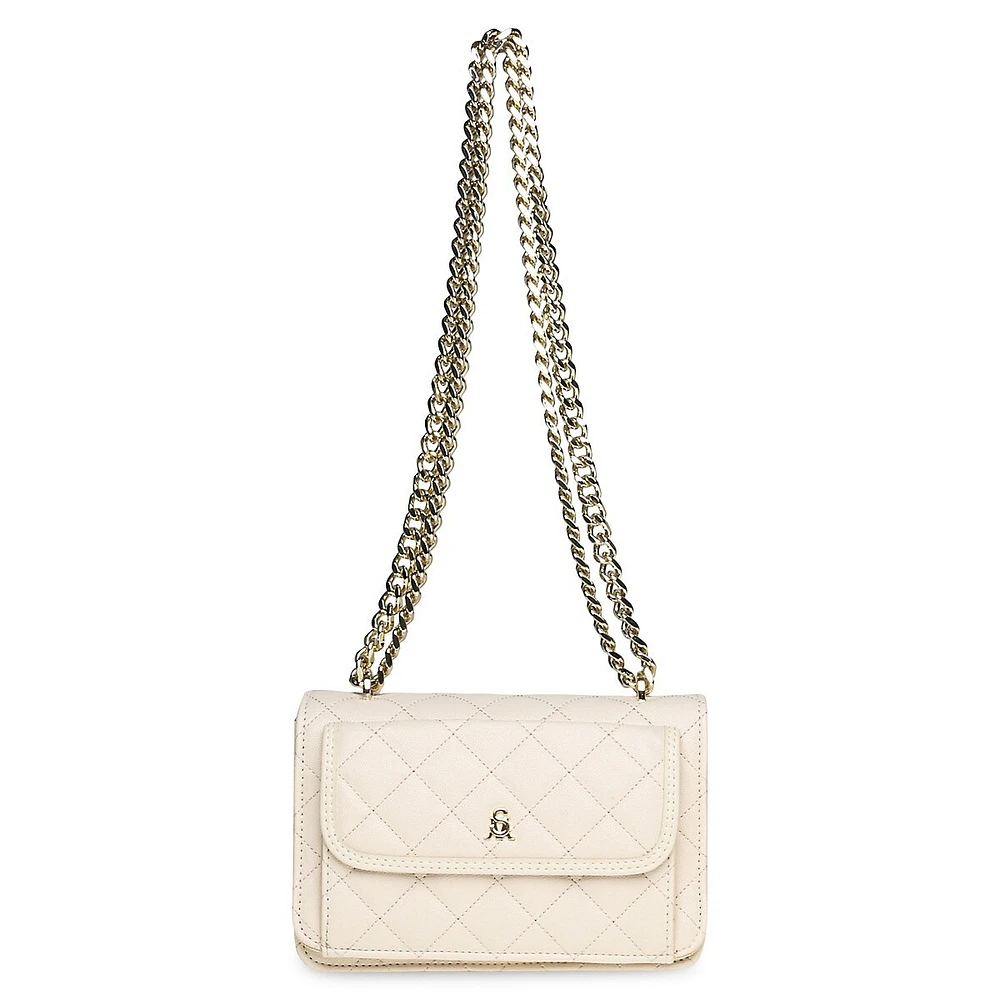 Bstunt Diamond-Quilted Crossbody Bag