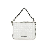 Bramie Embossed Studded Crossbody Bag