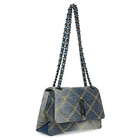 Bvolturi Quilted Foldover Shoulder Bag