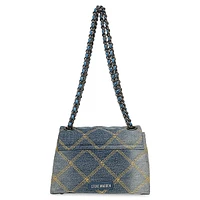 Bvolturi Quilted Foldover Shoulder Bag