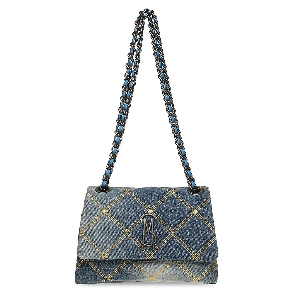 Bvolturi Quilted Foldover Shoulder Bag