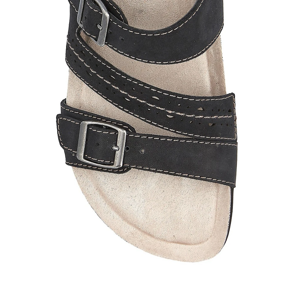 Felix Nubuck Buckled Slides