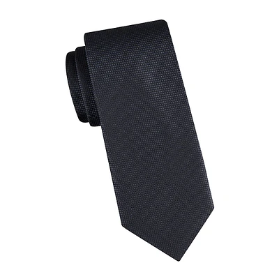 Textured Silk-Blend Regular Tie