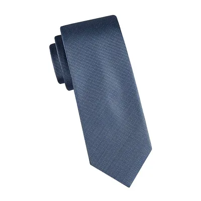 Textured Silk-Blend Regular Tie