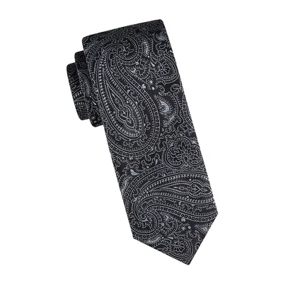 Paisley Silk-Blend Regular Tie