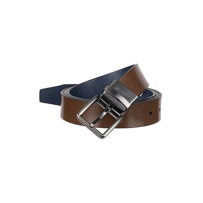 Men's Reversible Saffiano Dress Belt