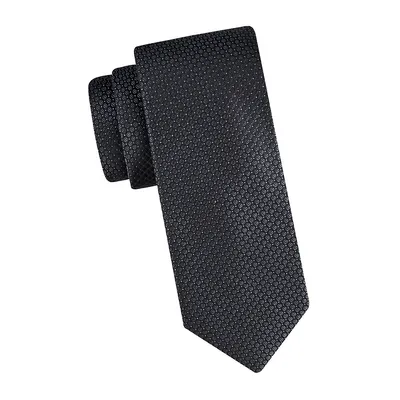 Micro Dobby Silk-Blend Regular-Cut Tie