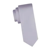 Solid Silk-Blend Slim Tie