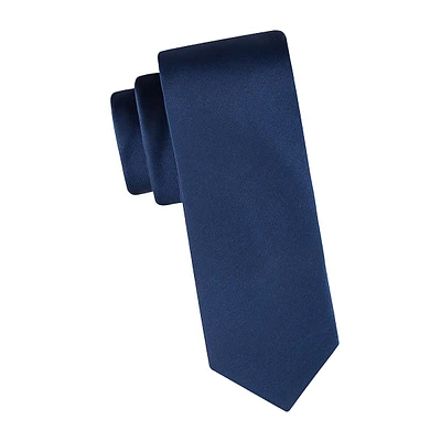 Solid Silk Slim Tie