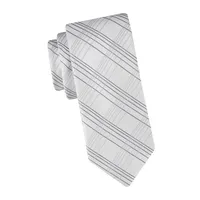 Tonal Linear Grid Silk Regular Tie