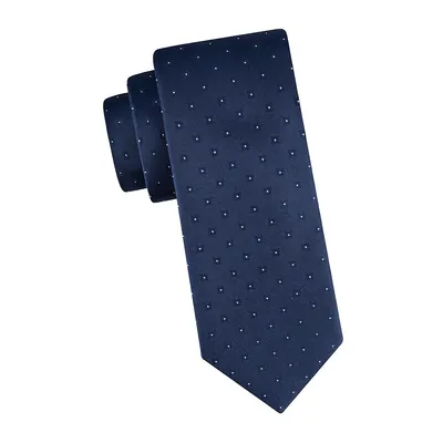 Tonal Square Solid Silk Regular Tie