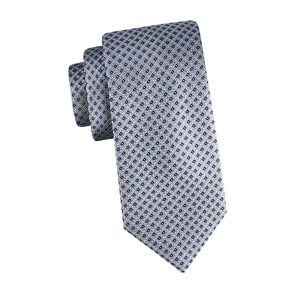 Micro-Ditsy Silk-Blend Regular Tie