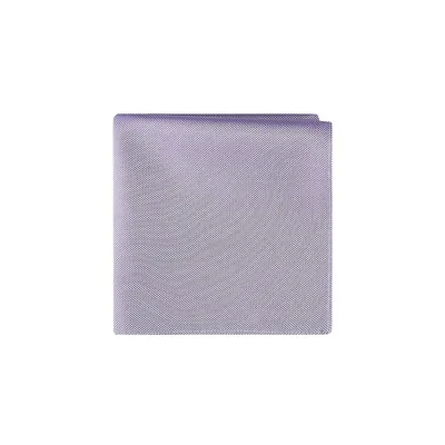 Mouchoir de poche en mélange soie à petits carreaux géométriques