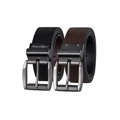 Ceinture réversible en similicuir pour homme