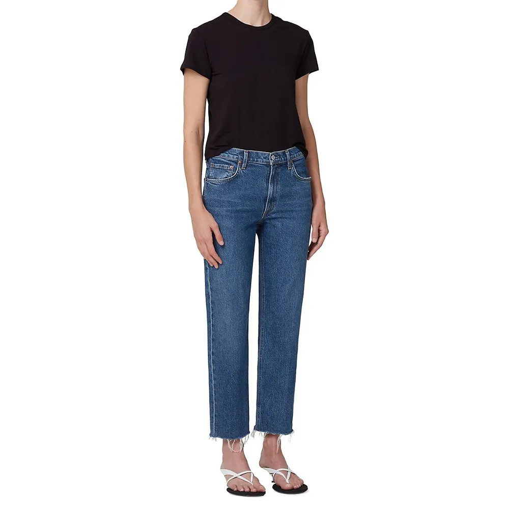Mirage Kye Relaxed Straight Cropped Jeans