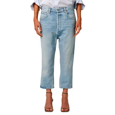 Pony Boy Low Slung Relaxed Cropped Jeans