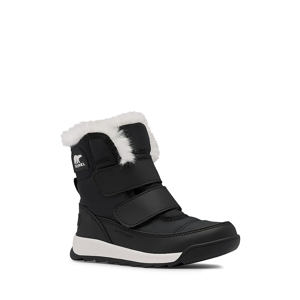 Little Boy's Whitney II Strap Faux Fur Snow Boots