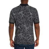 Dozer Paisley-Print Polo Shirt