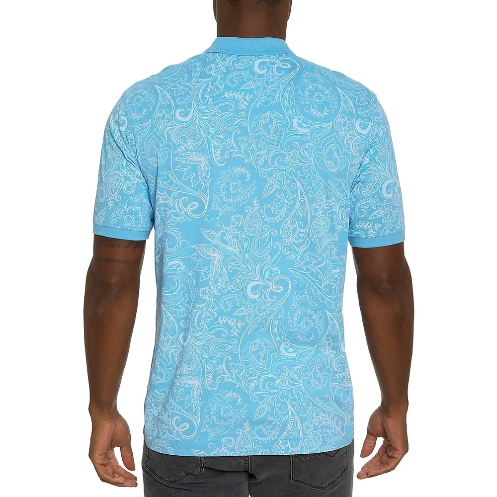 Dozer Paisley-Print Polo Shirt