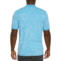 Dozer Paisley-Print Polo Shirt