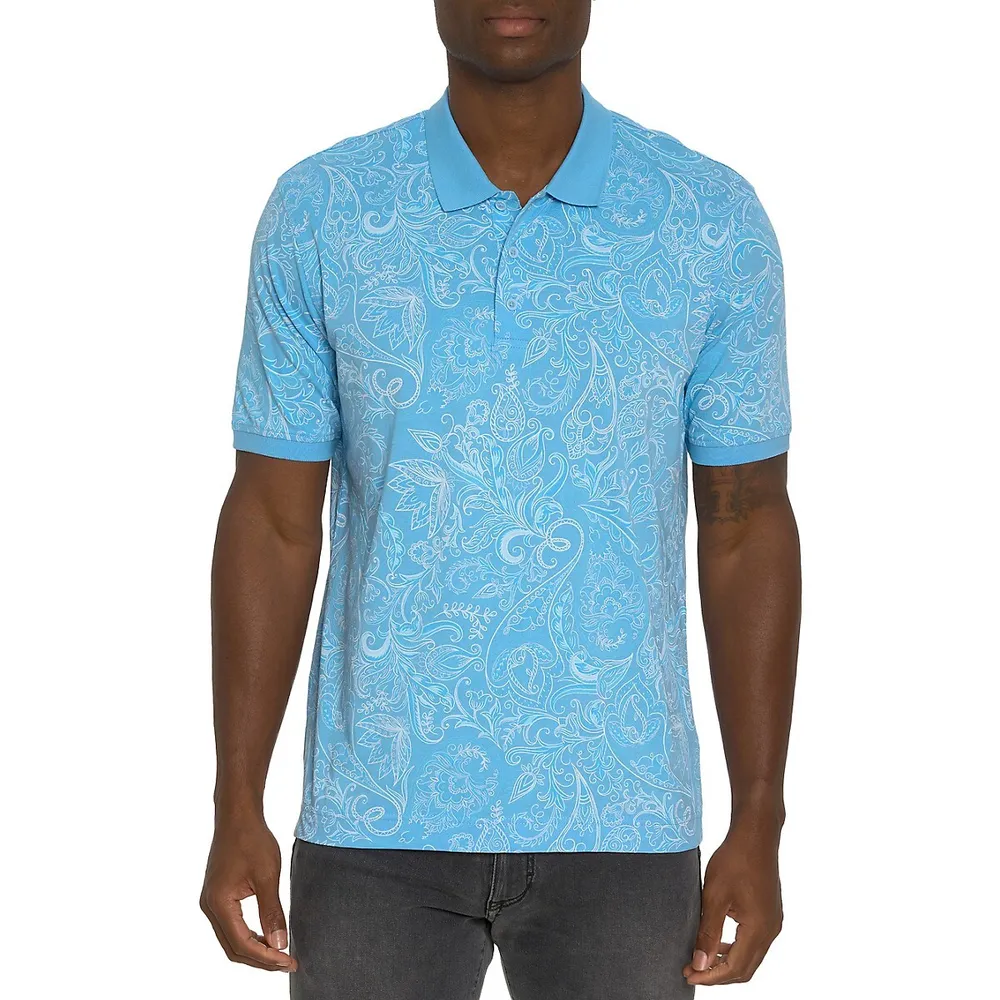 Dozer Paisley-Print Polo Shirt