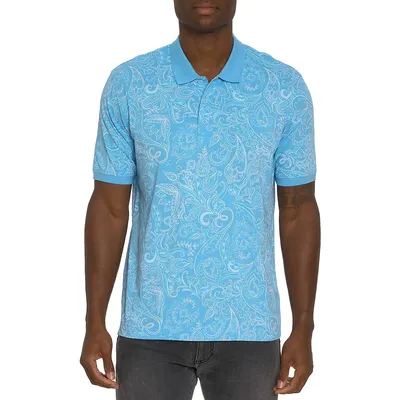 Dozer Paisley-Print Polo Shirt