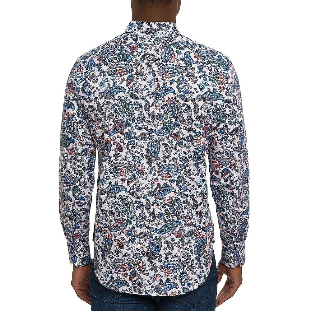 Avondale Paisly Floral-Print Shirt