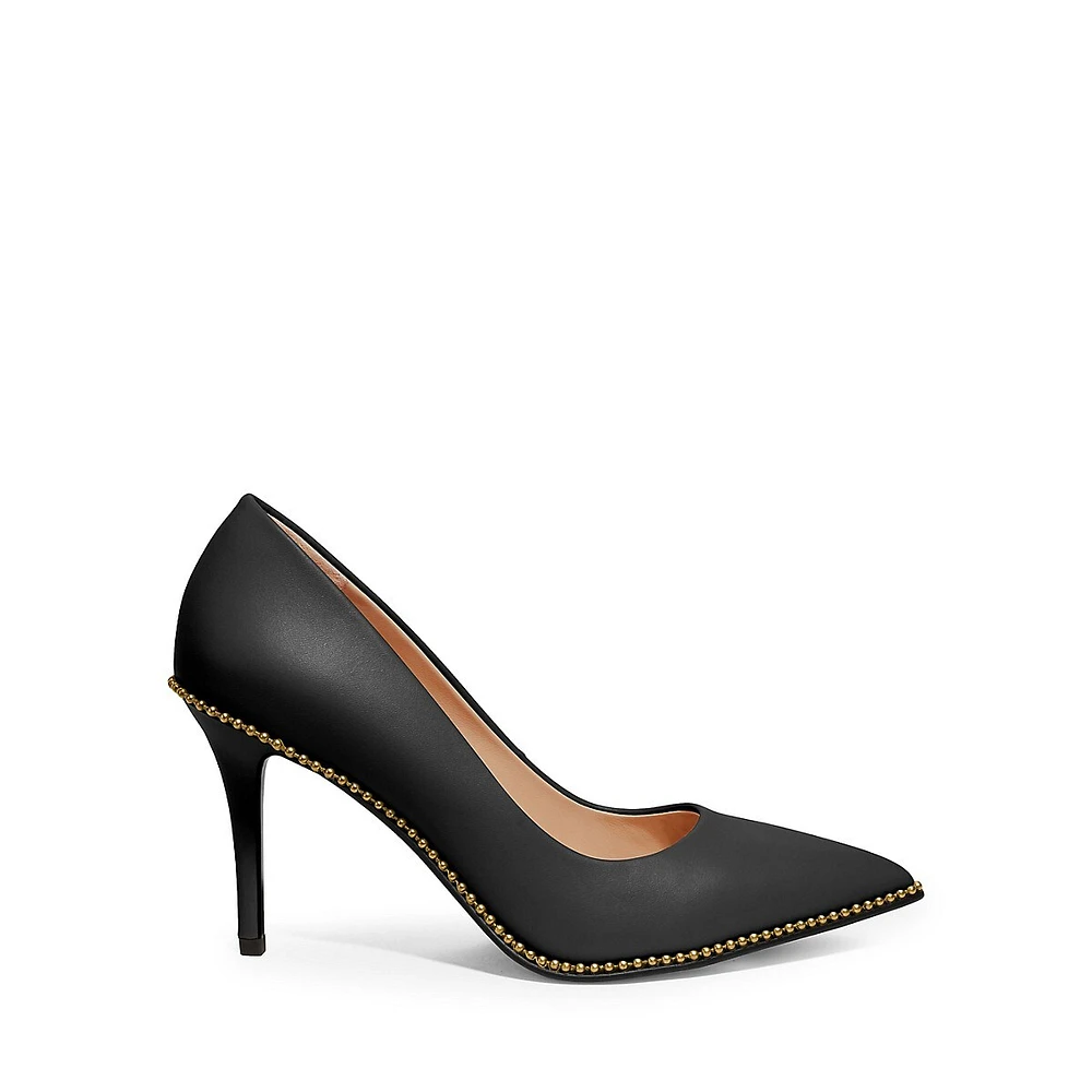 Waverly Beadchain Leather Pumps