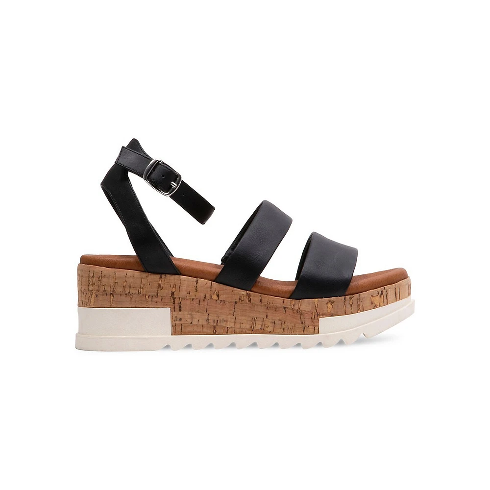 Ella Ankle-Strap Wedge Sandals