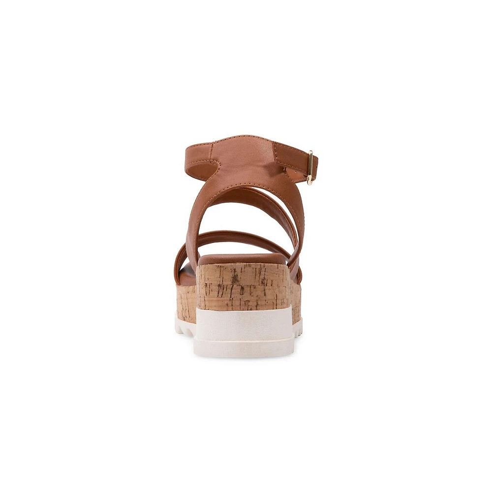 Ella Ankle-Strap Wedge Sandals