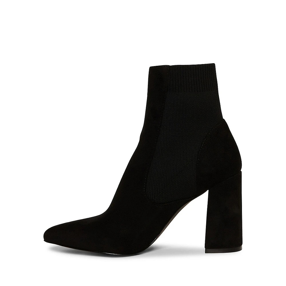 Pointed-Toe Suede Boots