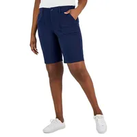 ​Mid-Rise Stretch-Waist Shorts