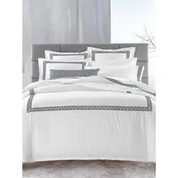 Chainlinks Pima Cotton Sateen 3-Piece Duvet Cover Set