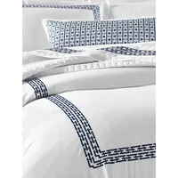 Chainlinks Pima Cotton Sateen 3-Piece Duvet Cover Set