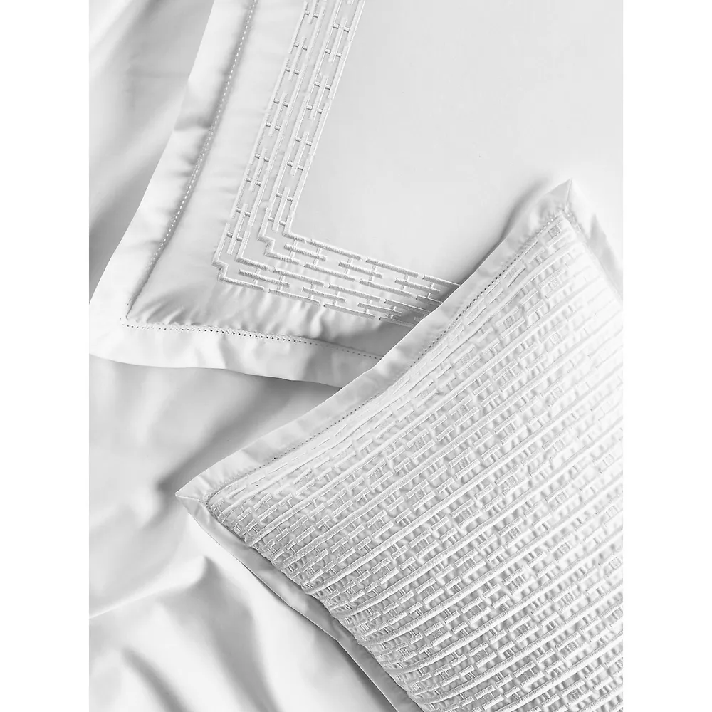 Chainlinks Pima Cotton Sateen 2-Piece Euro Sham Set