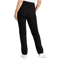 High-Rise Curvy-Fit Straight-Leg Jeans