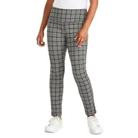 Glen Plaid Pont​é-Knit Pants