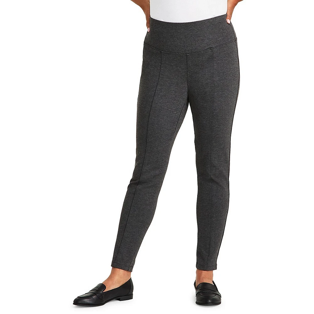 High-Rise Ponté-Knit Pants