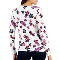 Floral Scoopneck Top