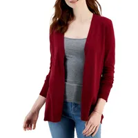 Scarlet Open-Front Cardigan