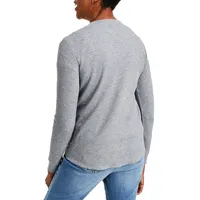Waffle-Texture Pullover Top